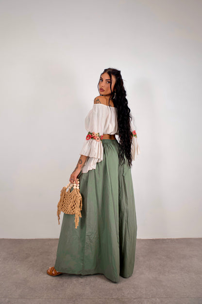 Pantalone Aitana - Verde salvia