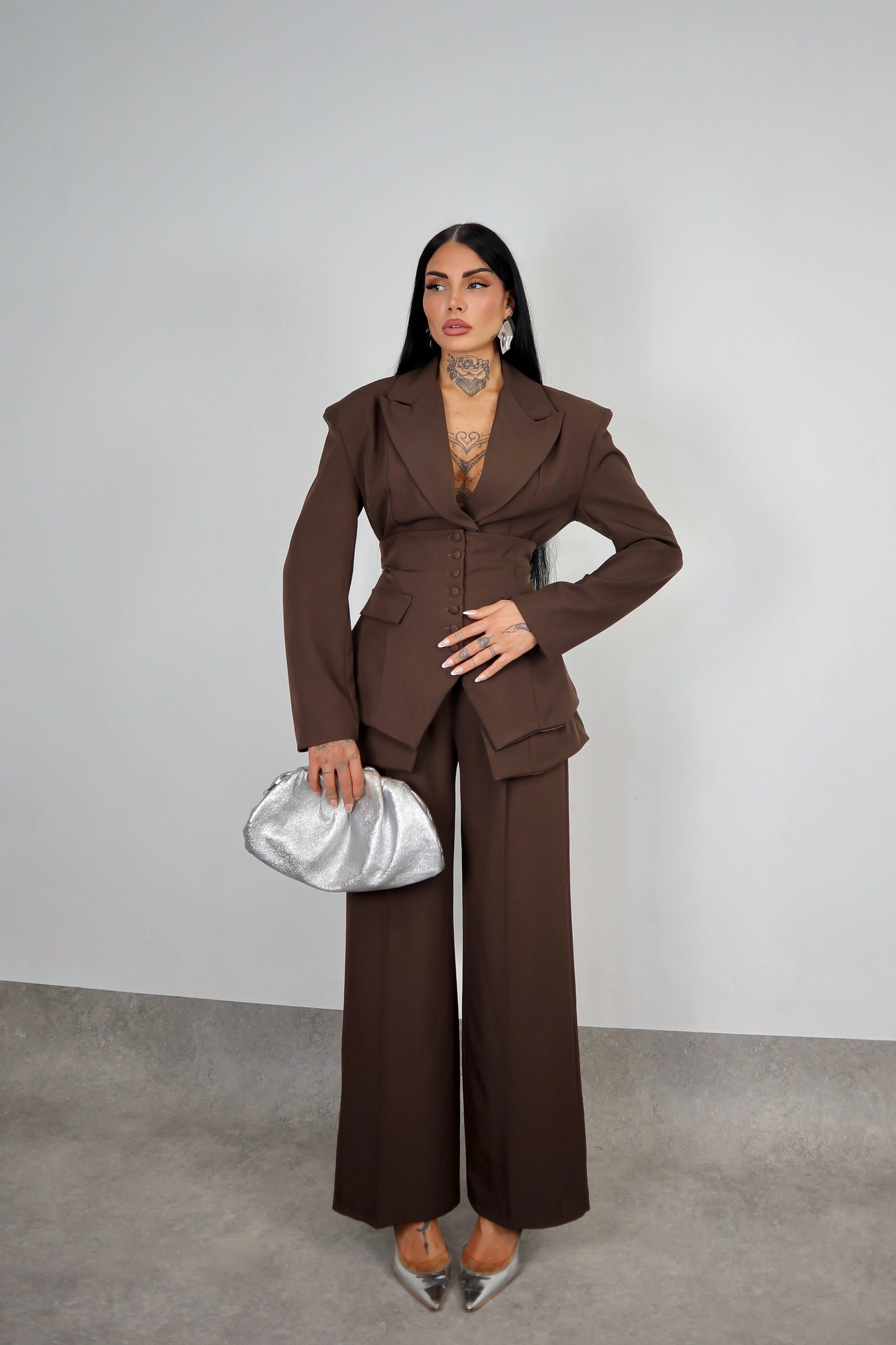 Tailleur Corsetto - Marrone
