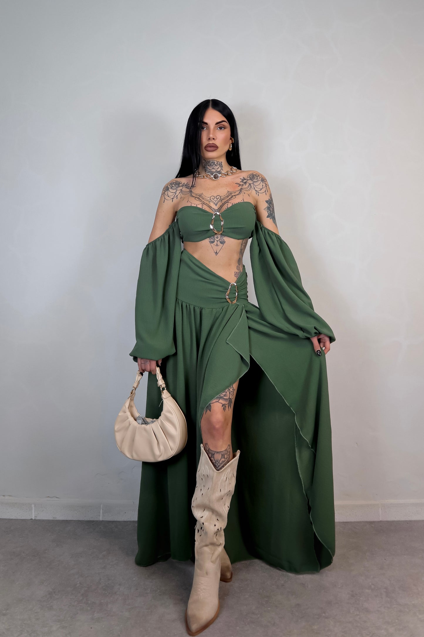 Completo Esmeralda - Verde Militare