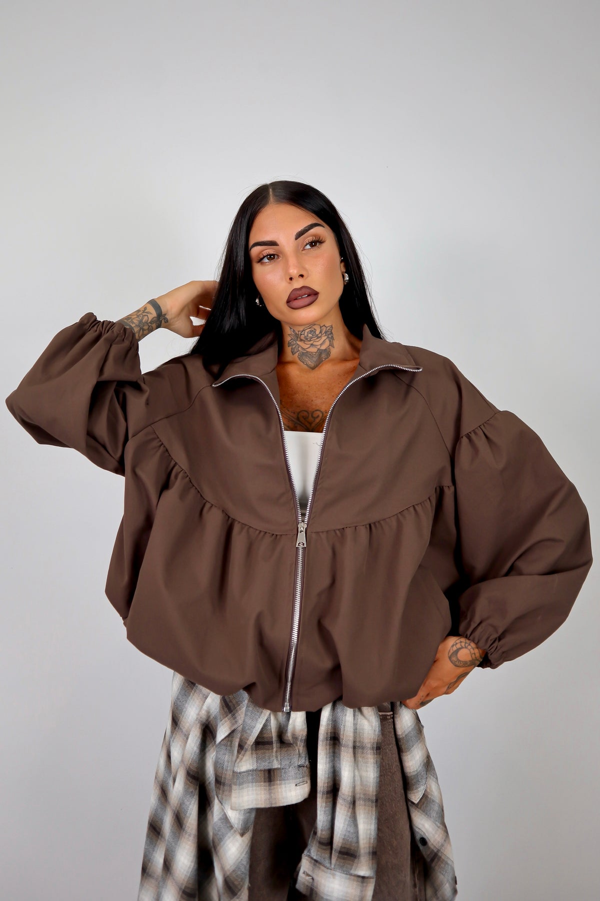Bomber Balloon Justine - Marrone