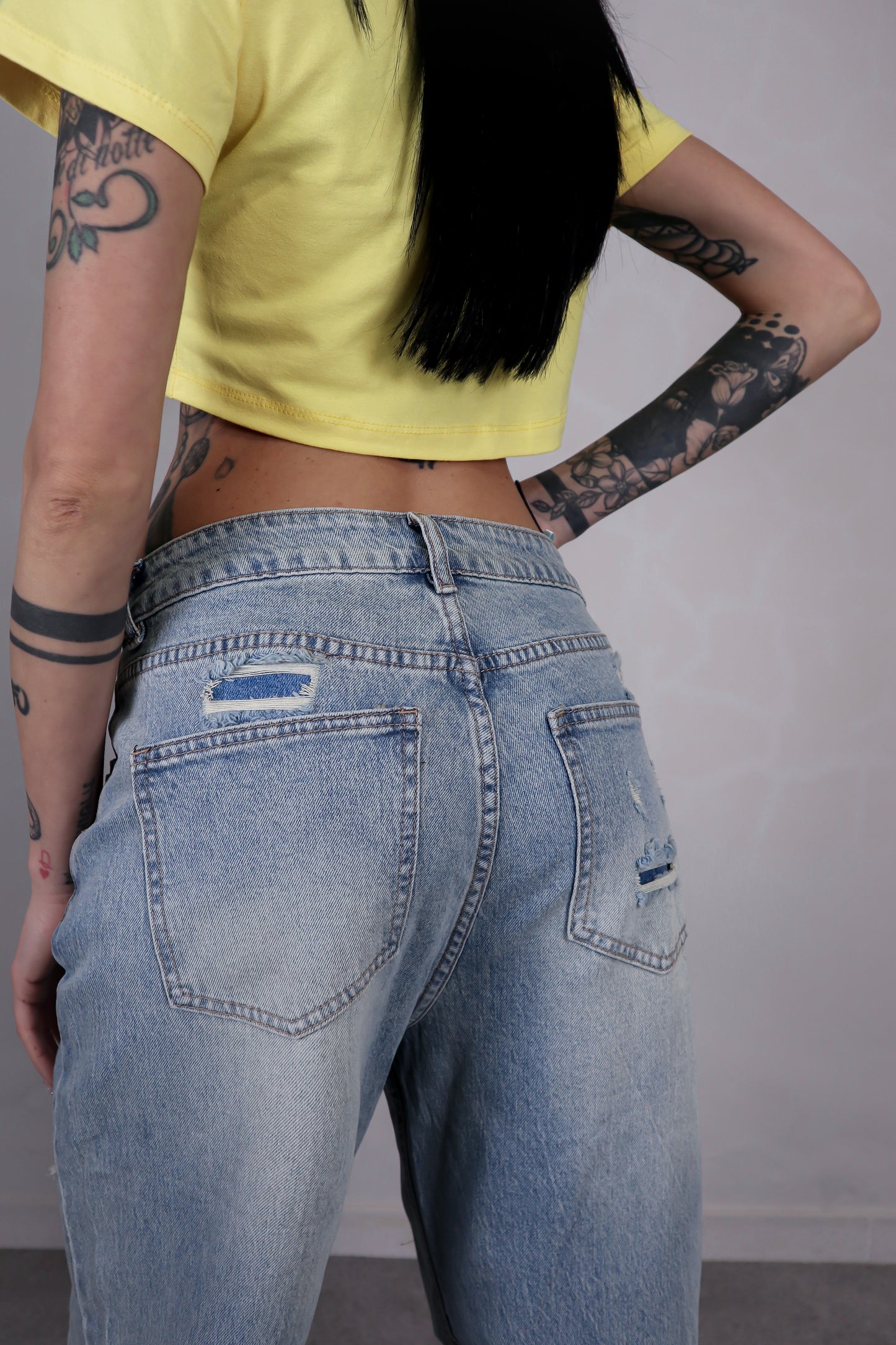 Jeans Ripped Strass