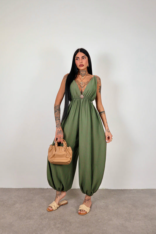 Tuta intera Sole - Verde militare