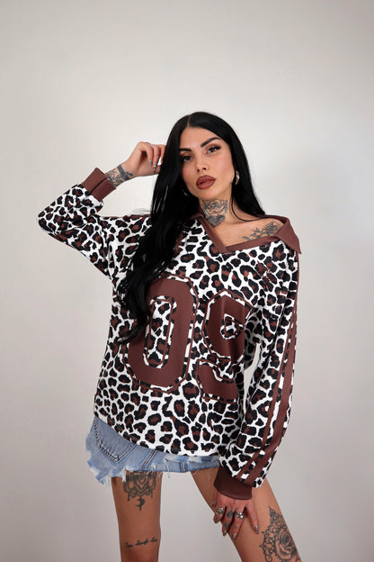 Maglia Football Leo - Marrone