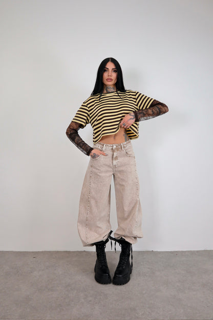 Maglia Mariya - Giallo/Marrone