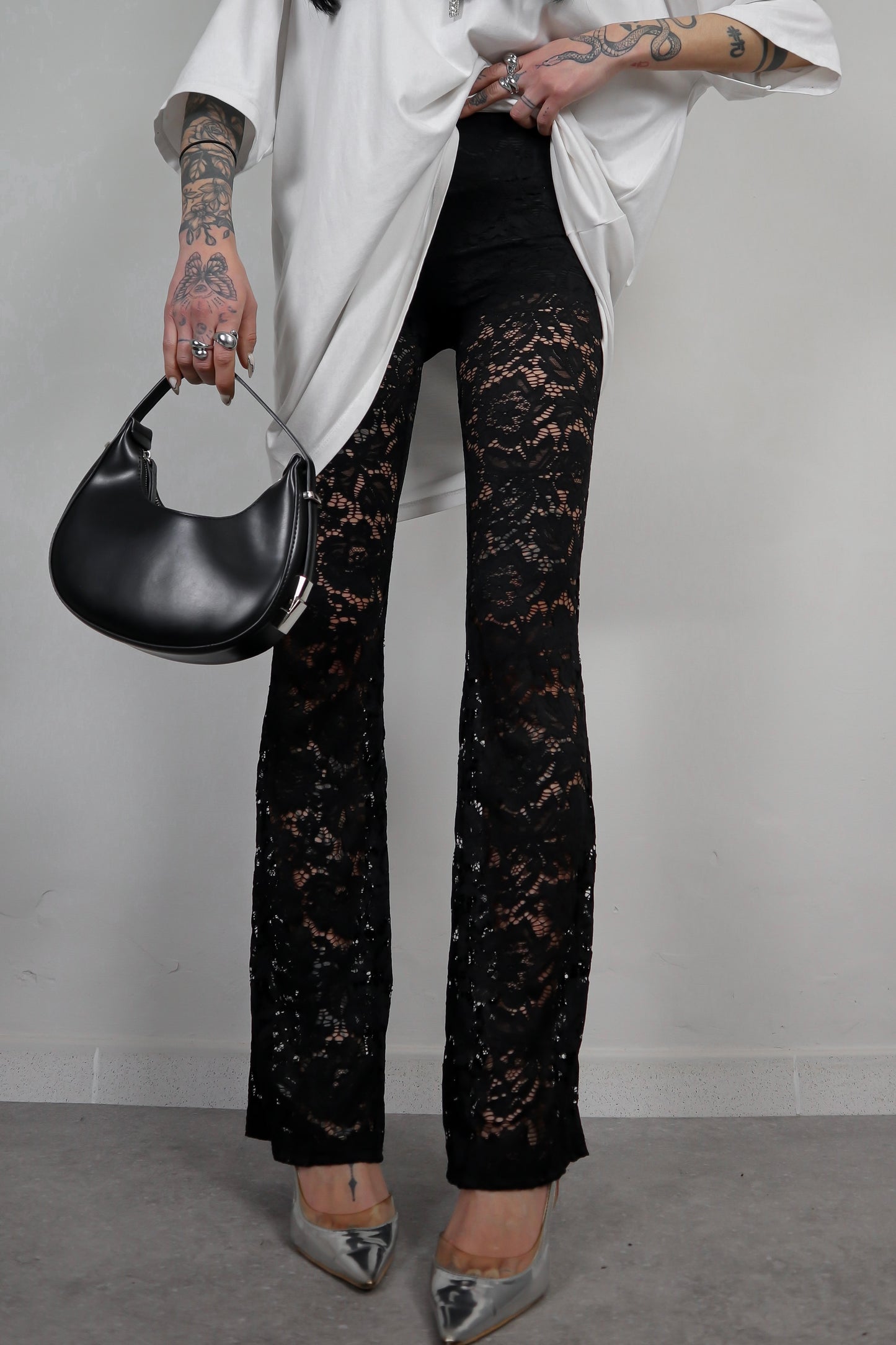 Pantalone Pizzo Zampetta - Nero