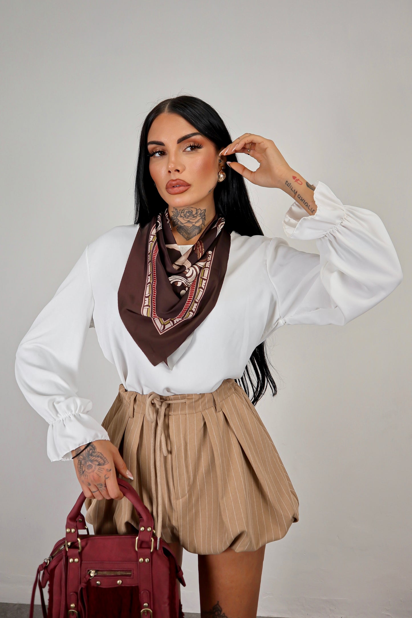 Blusa Foulard - Bianca