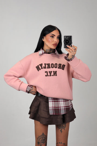 Felpa Brooklyn - Rosa