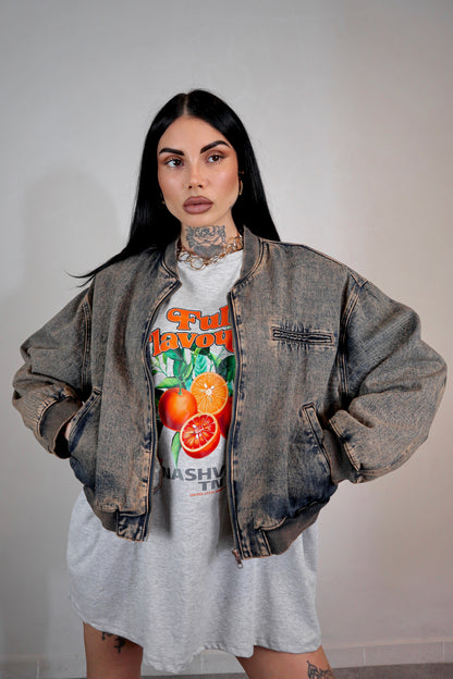 Bomber denim Street - Sabbiato