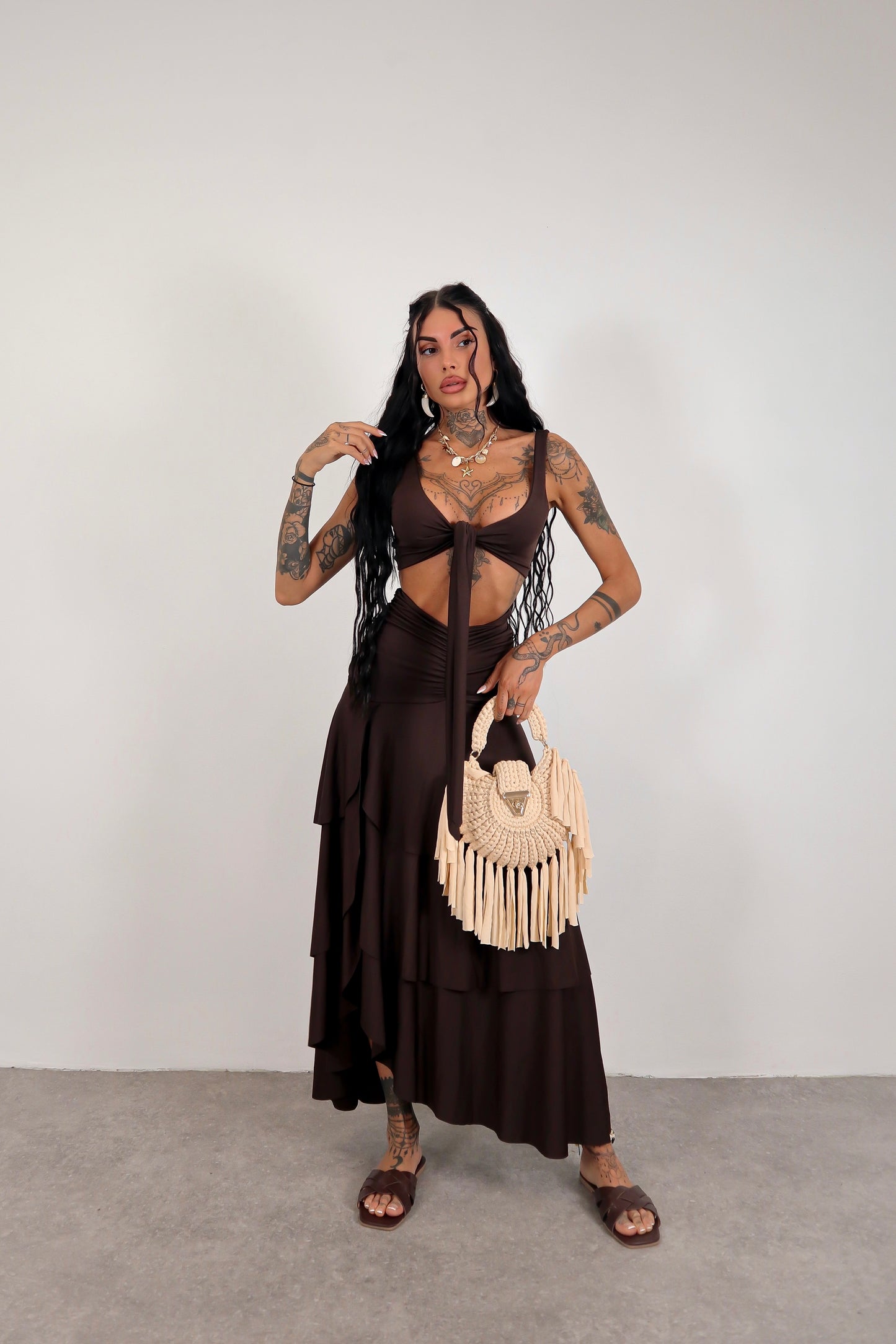 Completo Samantha - Marrone