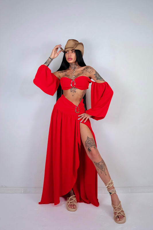 Completo Esmeralda - Rosso