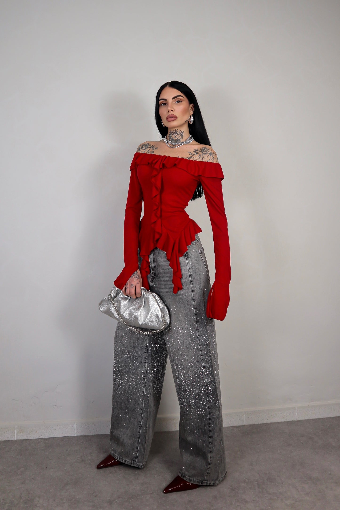 Maglia Juliet - Rosso Bordeaux