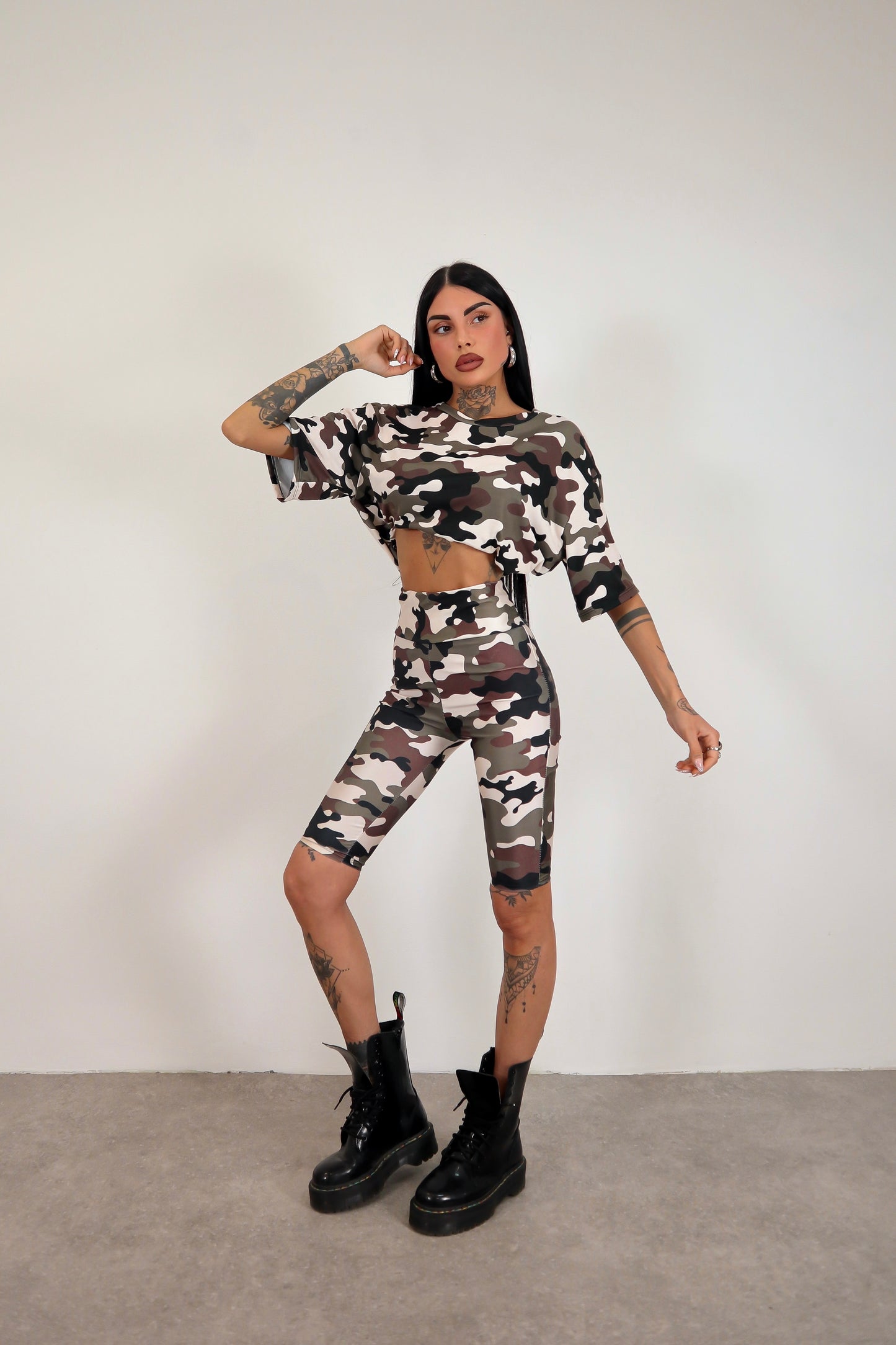 Leggins ciclista Mimetico