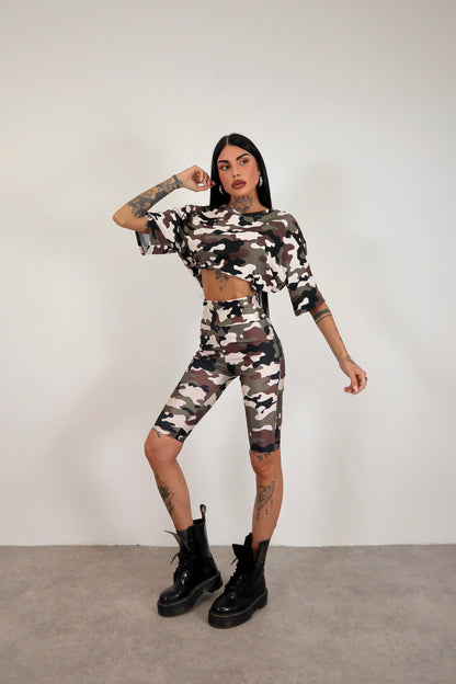 Leggins ciclista Mimetico