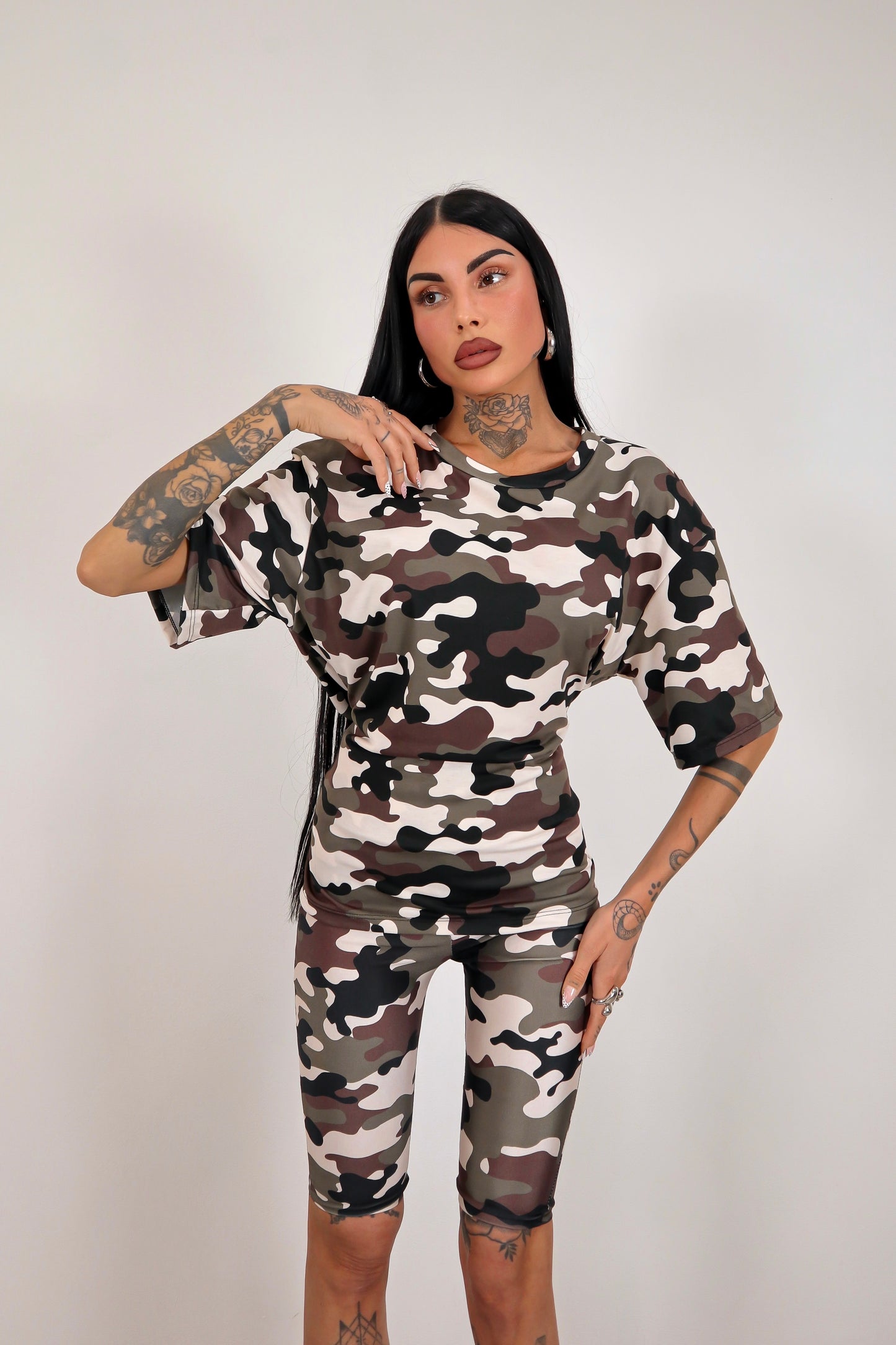 T-shirt Gancetto Mimetica