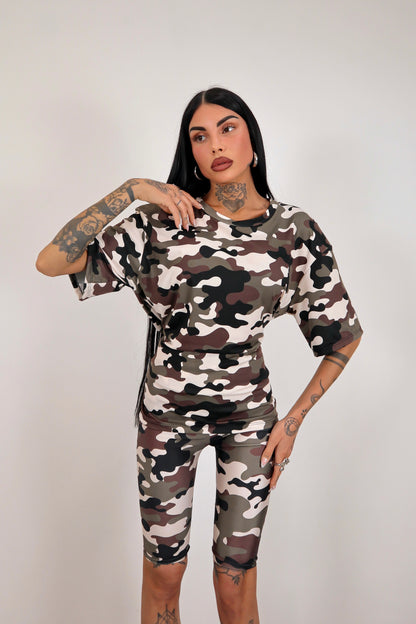 T-shirt Gancetto Mimetica