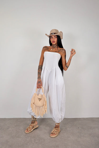 Tuta intera / pantalone Abibi - Bianco