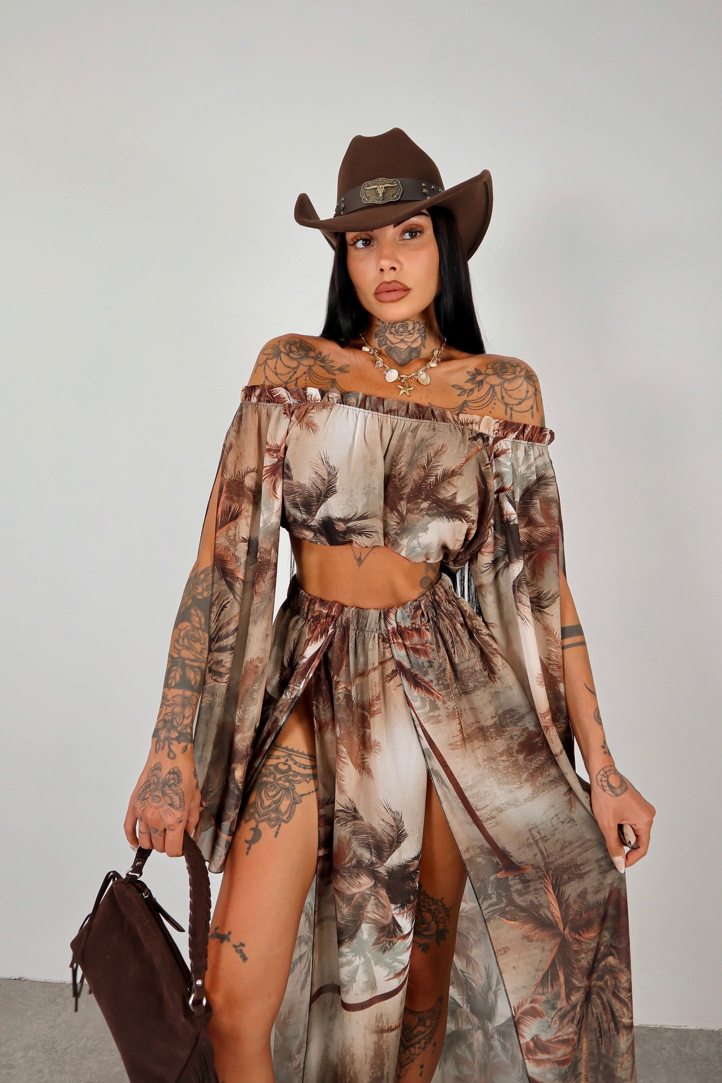 Completo copricostume Gotha -  Marrone
