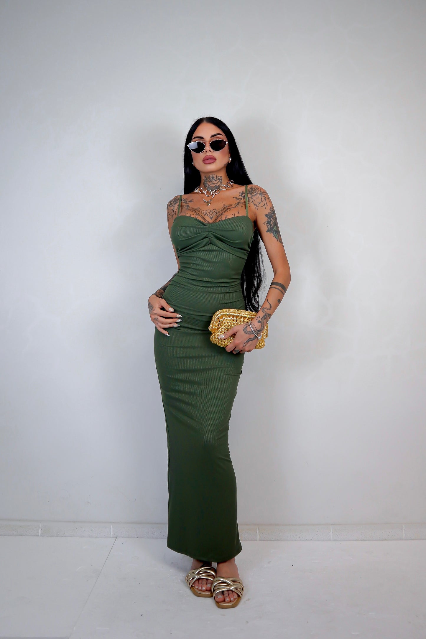 Abito Sharon - Verde militare