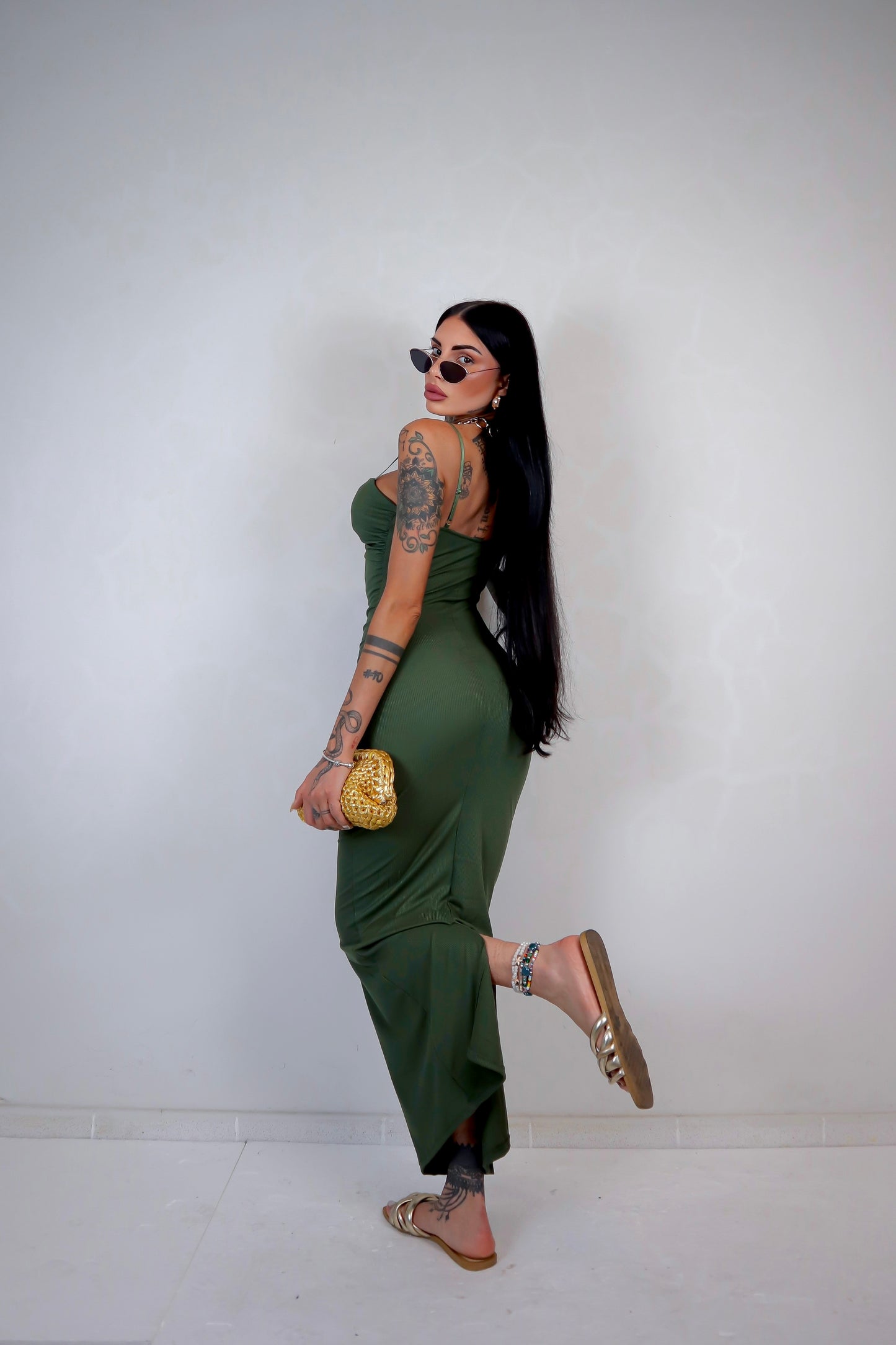 Abito Sharon - Verde militare