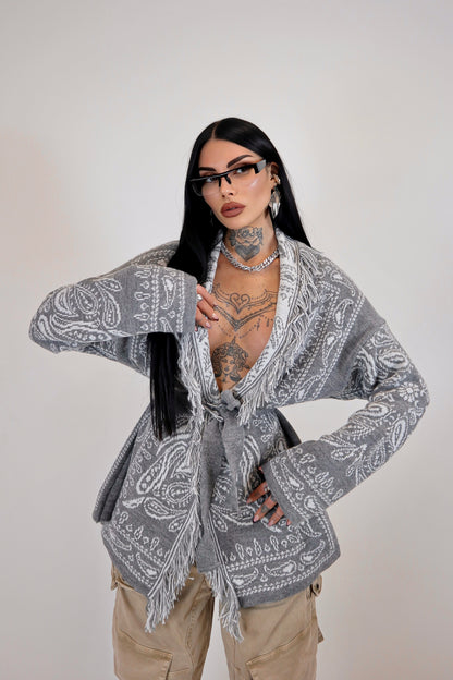 Cardigan Perù - Grigio