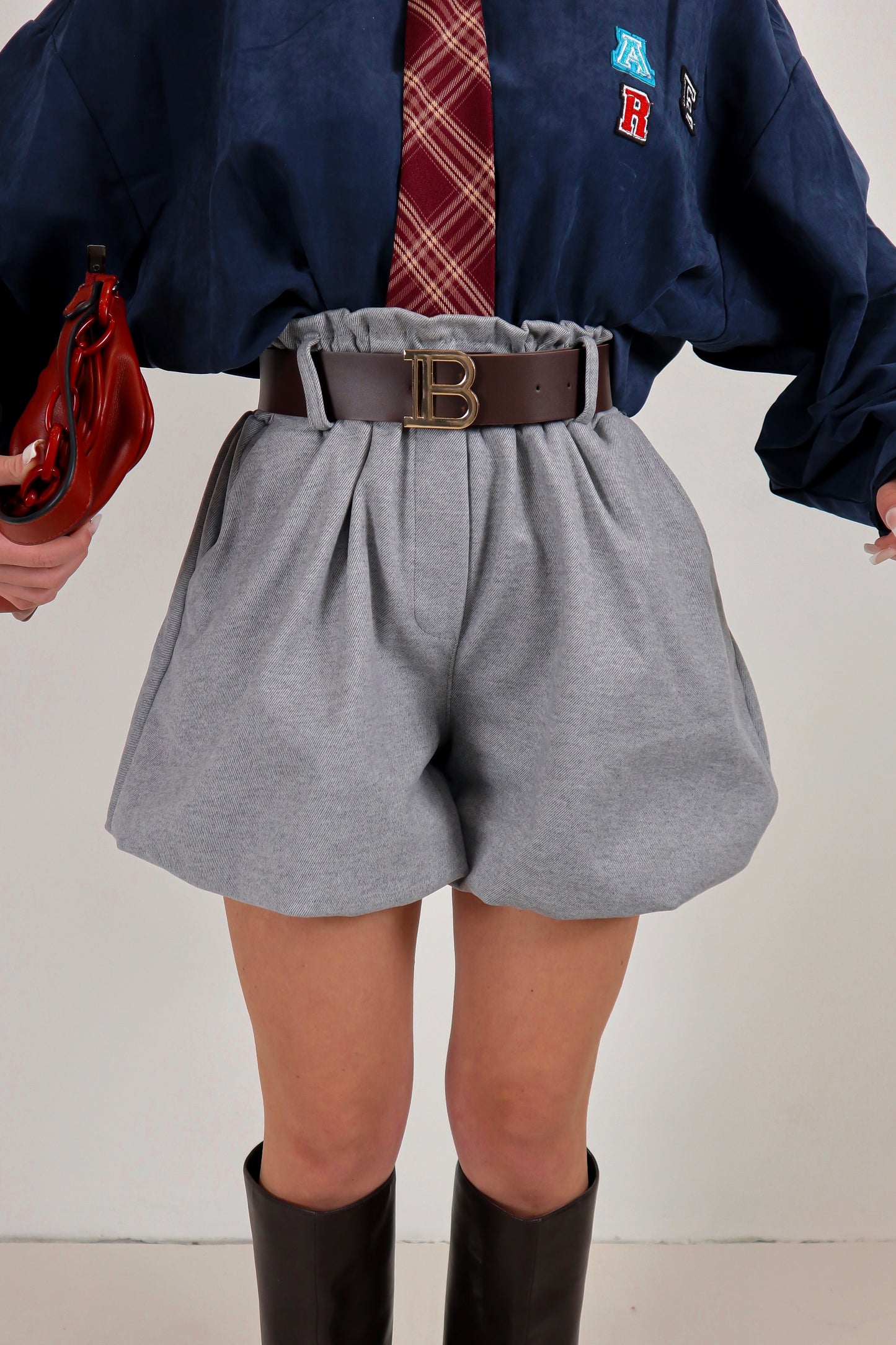 Shorts Balloon Gwenda - Grigio