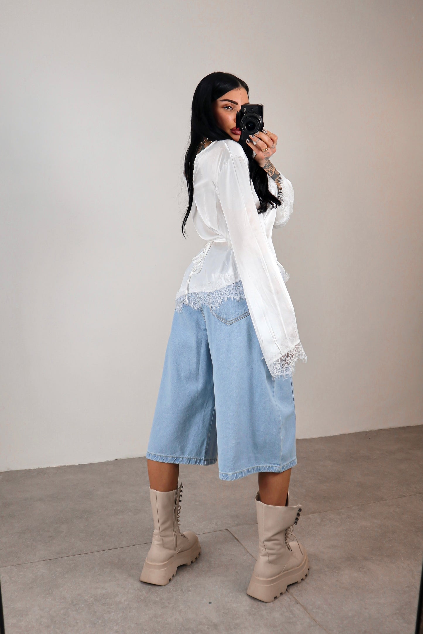 Maglia long sleeve Elegant - Bianco
