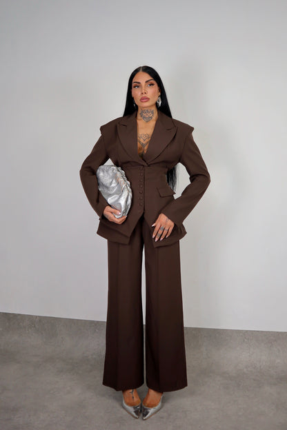 Tailleur Corsetto - Marrone