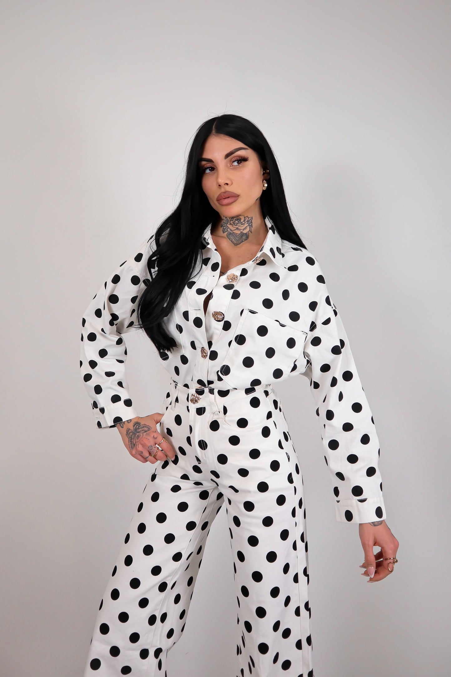 Completo denim pois Alma