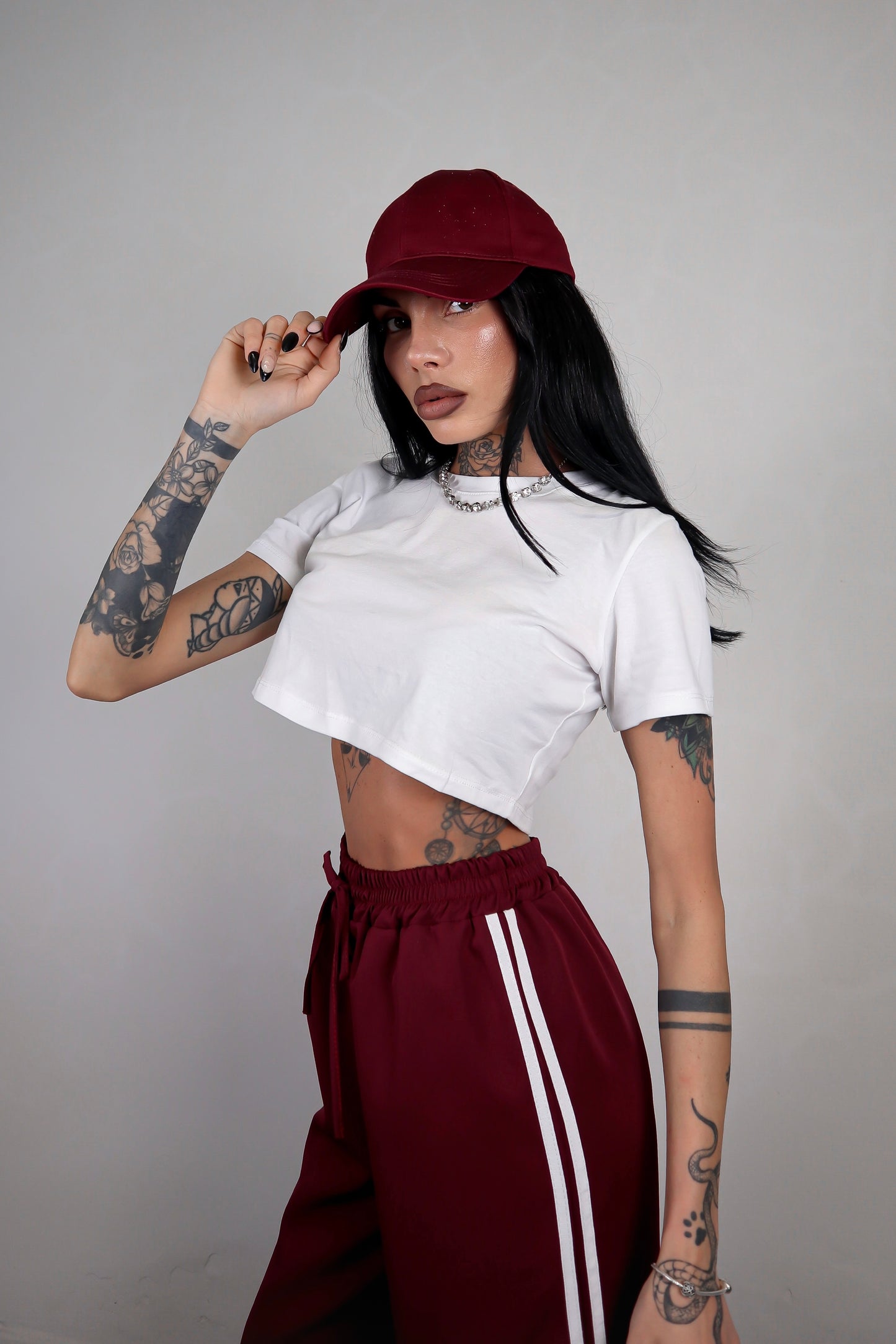 Pantalone Stripes - Bordeaux