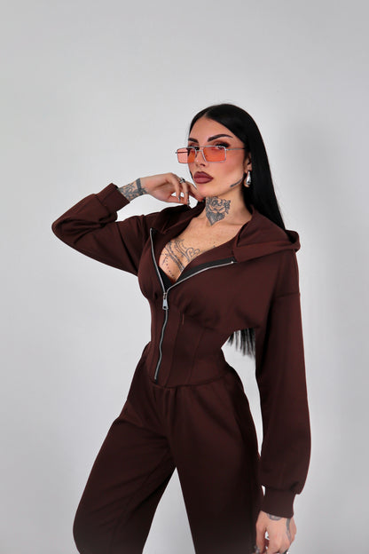 Tuta intera Alyson - Marrone