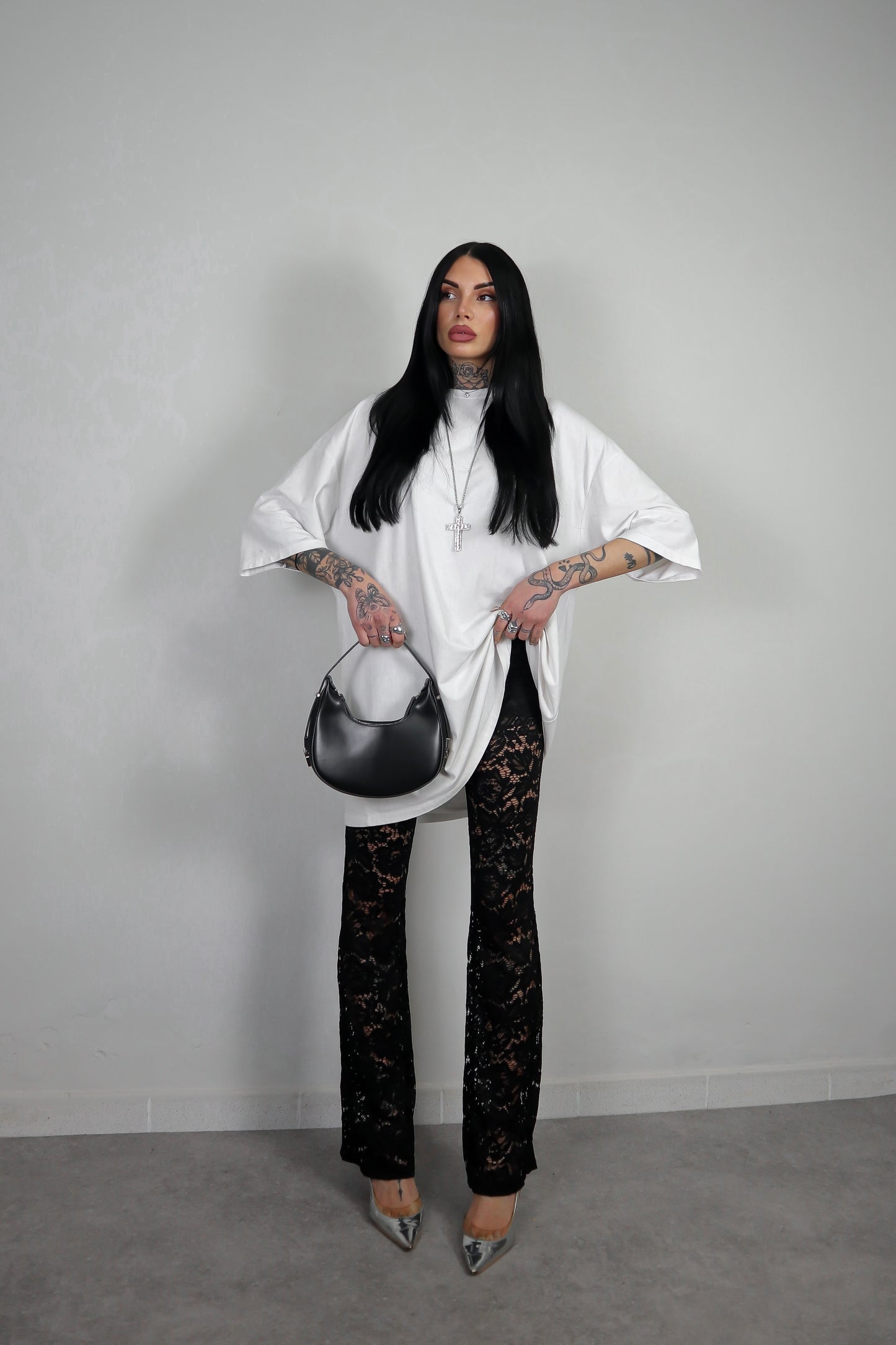 Pantalone Pizzo Zampetta - Nero