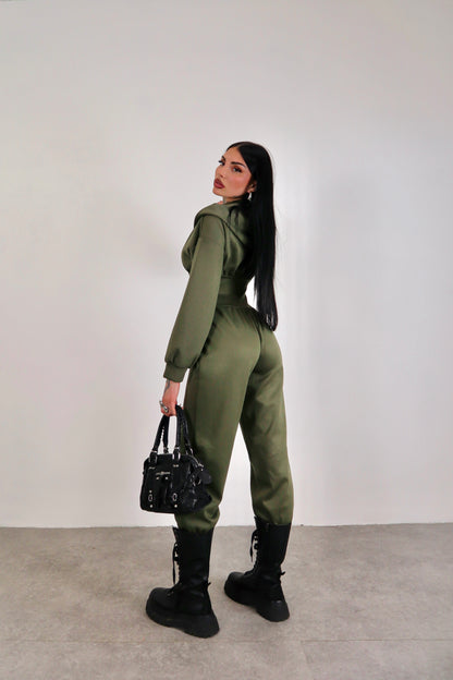 Tuta intera Alyson - Verde militare