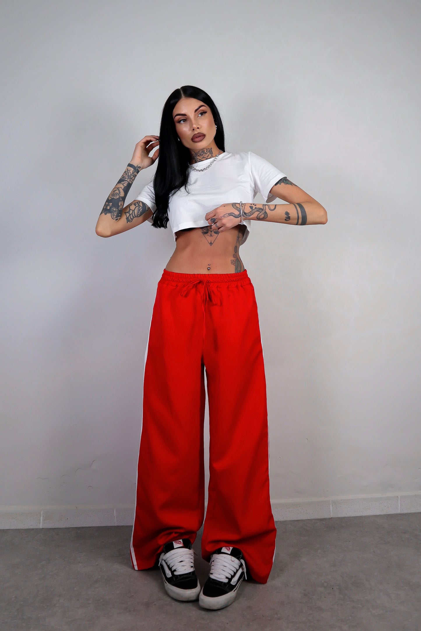 Pantalone Stripes - Rosso