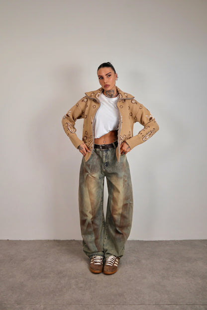 Cardigan Bandana - Beige