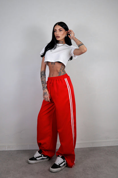 Pantalone Stripes - Rosso