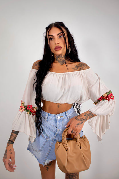 Blusa Violetta - Beige