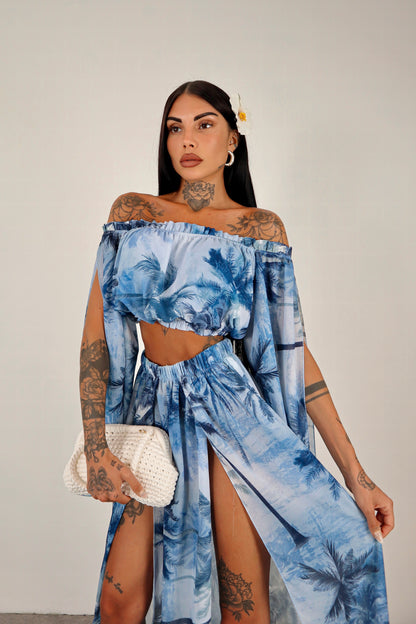 Completo copricostume Gotha -  Azzurro