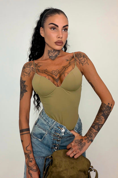 Body second SKIN - Verde militare