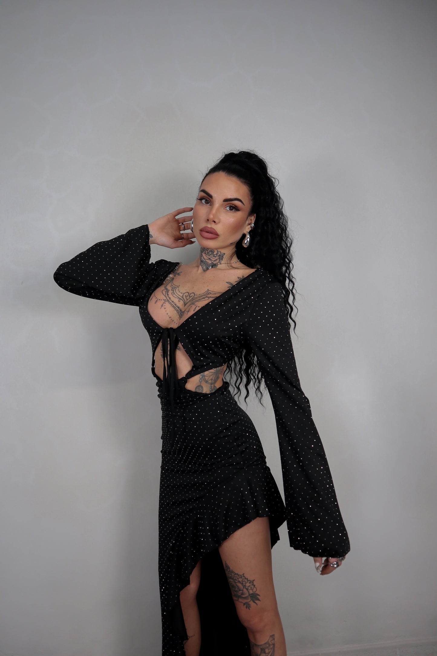 Abito Strass Bonita - Nero
