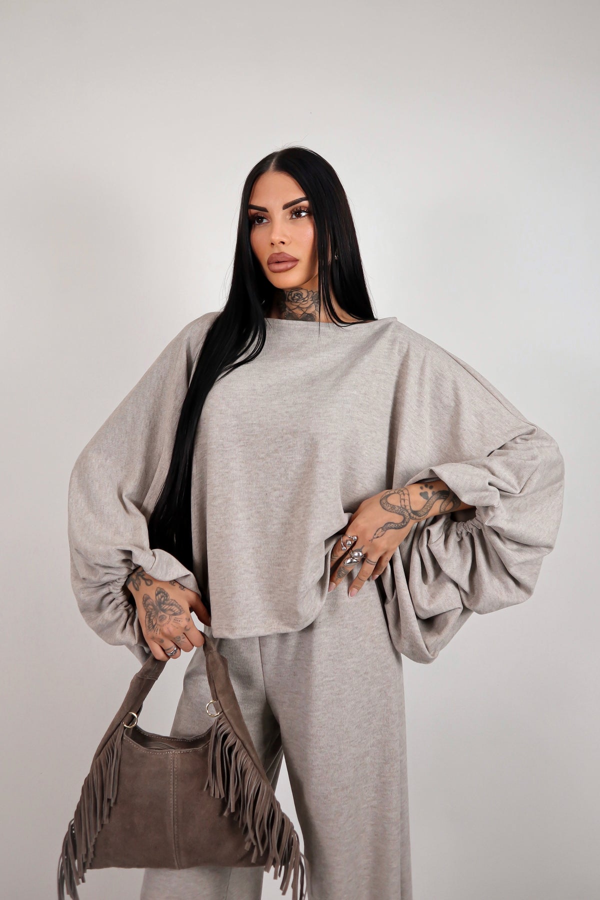 Completo in maglia Isadora -  Sabbia