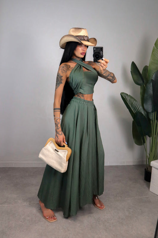Completo Habibi - Verde Militare