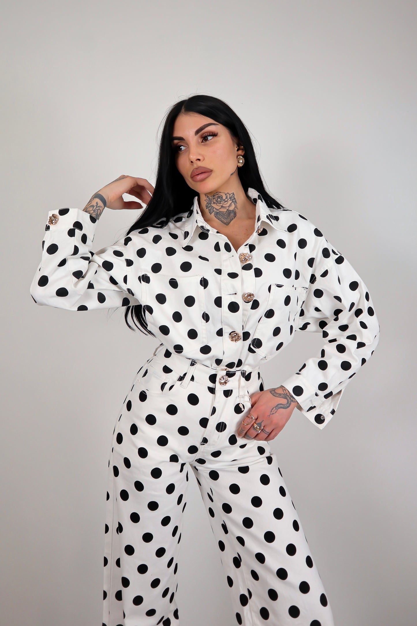Completo denim pois Alma