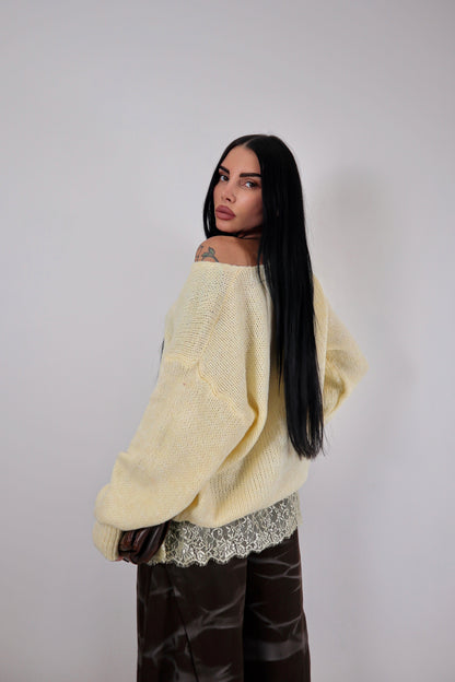 Maglione Polly - Giallo Pastello