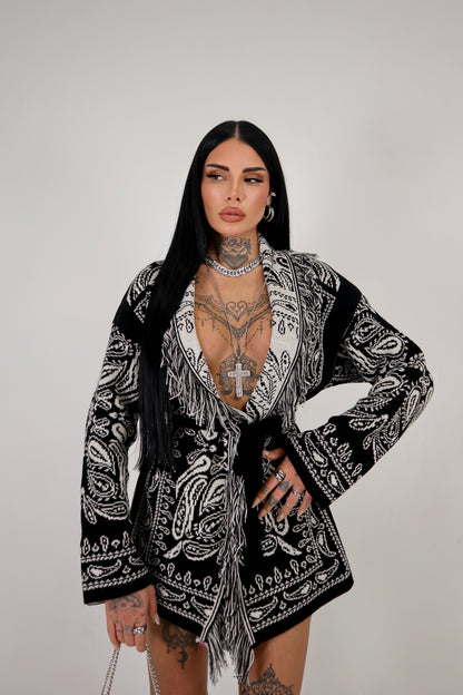 Cardigan Perù - Nero