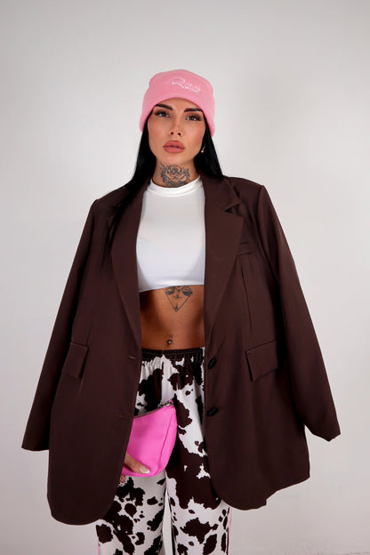 Blazer Maxi - Marrone