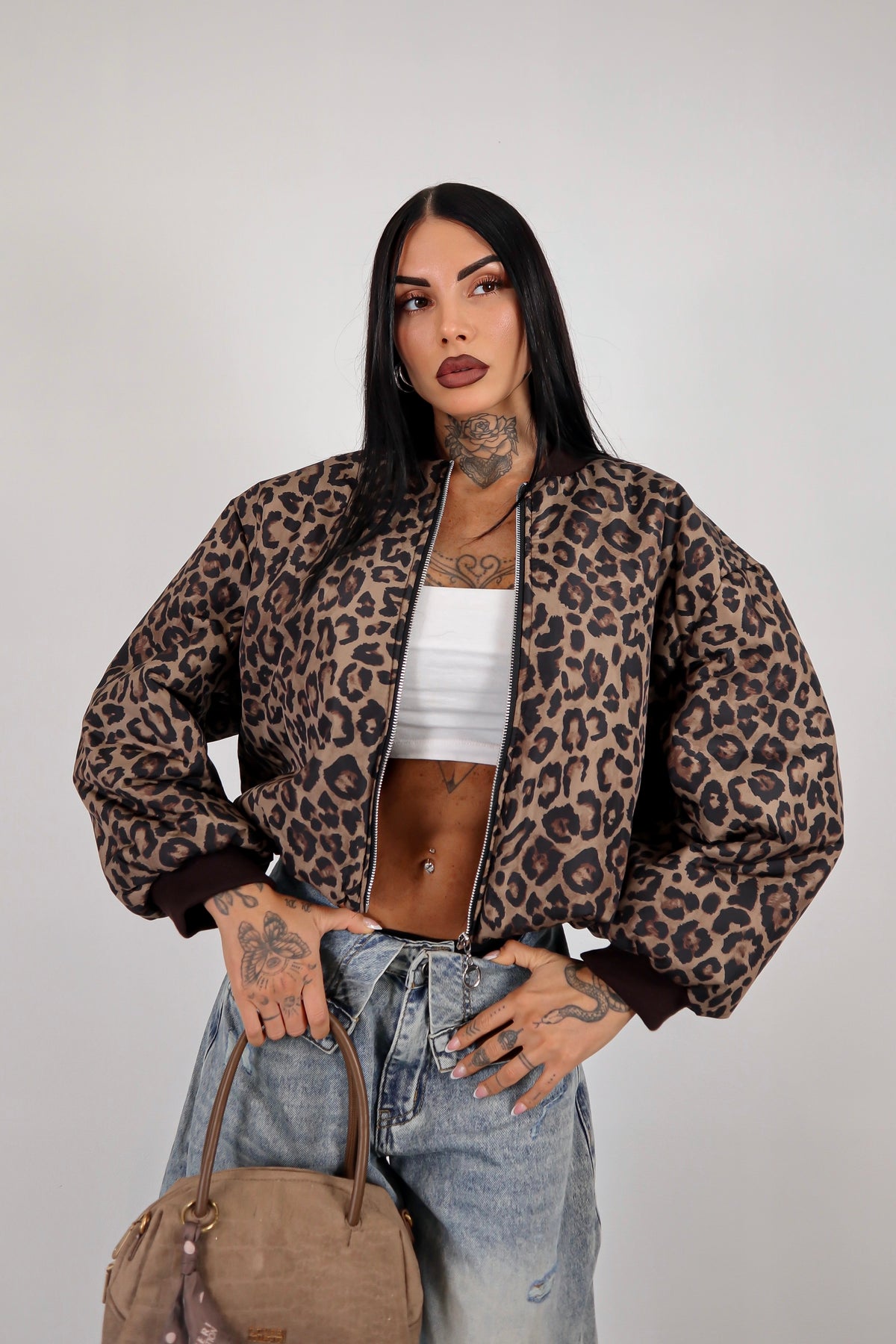 Bomber Puff - Leopardato
