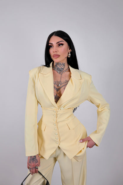 Tailleur Corsetto - Giallo pastello