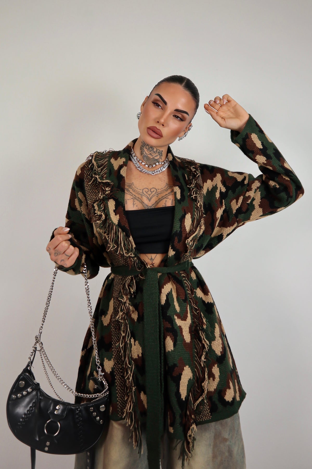 Cardigan Perù - Militare
