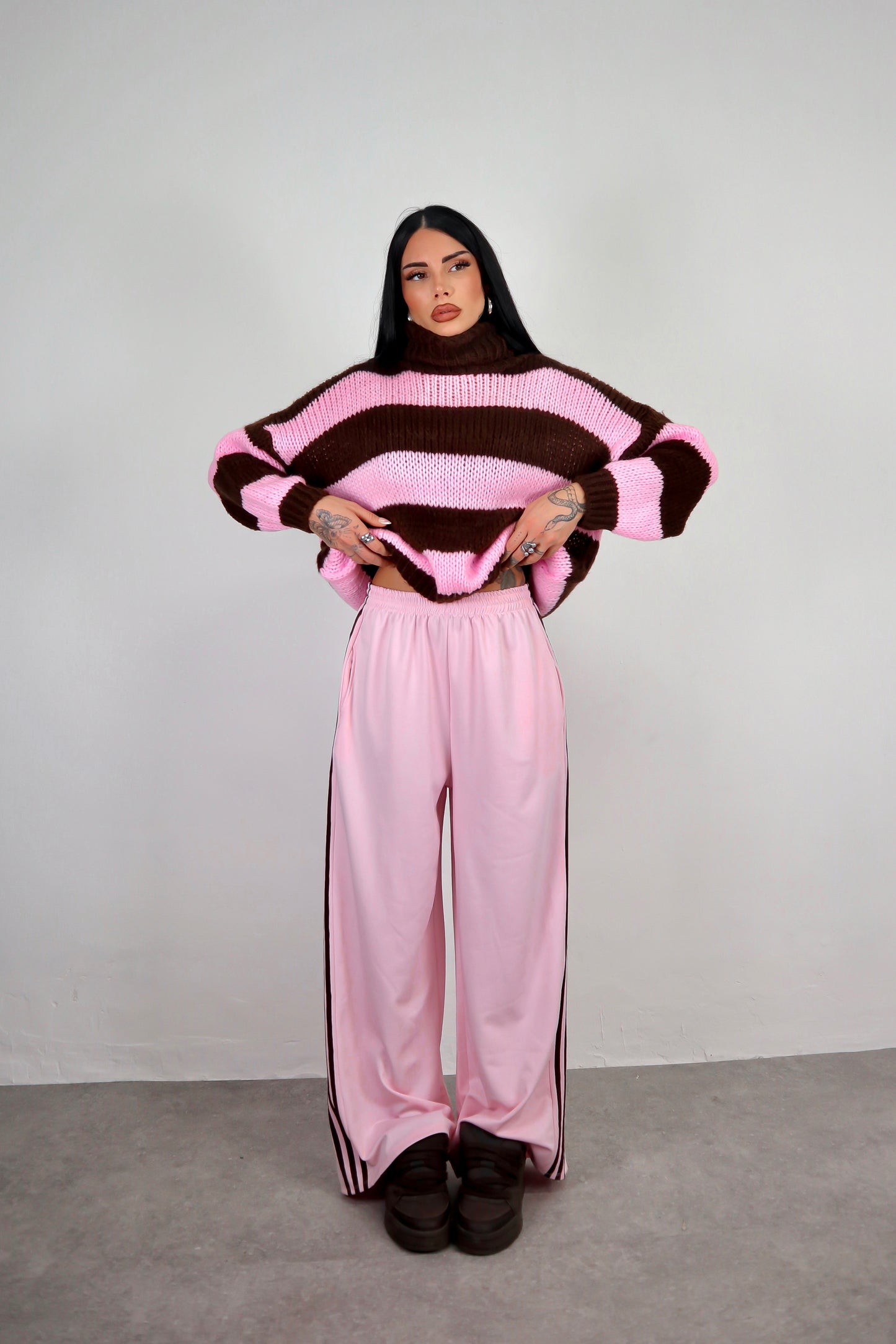 Pantalone Adi - Rosa/Marrone