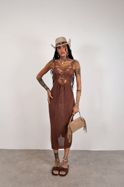 Abito Double Copricostume - Marrone